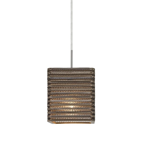 Besa Lighting Kirk 6 Cord Pendant, Satin Nickel Finish, 1x9W LED 1JT-KIRK6-LED-SN - main